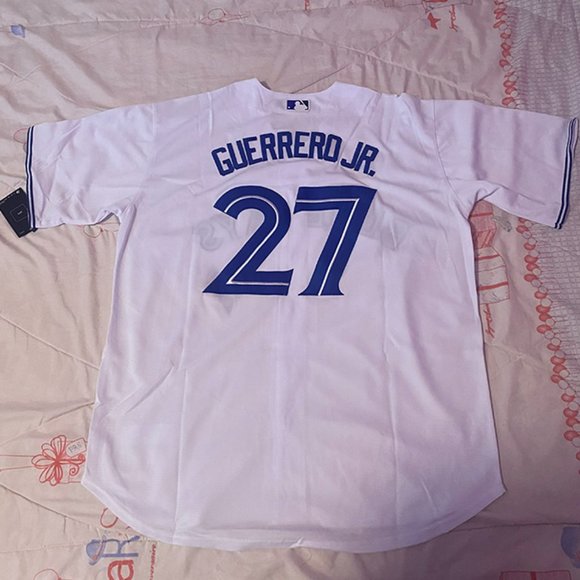 Vladimir Guerrero Jr Baseball Jersey 27# Toronto Blue Jays Jersey Nike MLB White - Picture 2 of 11
